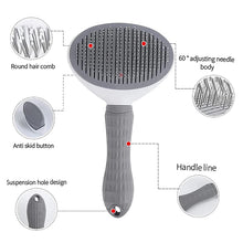 Pet Anti-Slip Grooming Brush NZ | Cat Hair Removal Comb | Deshedding Brush for Cats New Zealand
