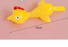20 pcs Novelty Catapulted Ejection Chicken Toy Light Rubber Finger Prank Flying Toy Slingshot Chicken Finger Toys Turkey Sticky