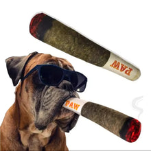 Funny Cigar Dog Squeaky Toy | Plush Chew Toy for Small & Medium Dogs | Interactive Dog Toy