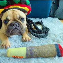 Funny Cigar Dog Squeaky Toy | Plush Chew Toy for Small & Medium Dogs | Interactive Dog Toy