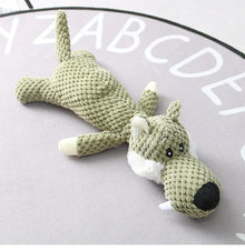 Cartoon Plush Dog Squeaky Toy | Soft Chew & Teeth Grinding Toy for Small Dogs